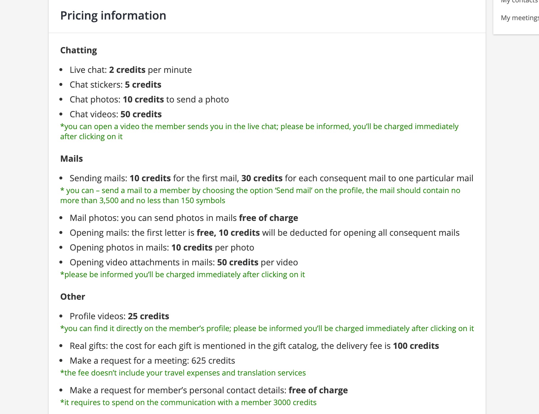 EasternHoneys pricing information