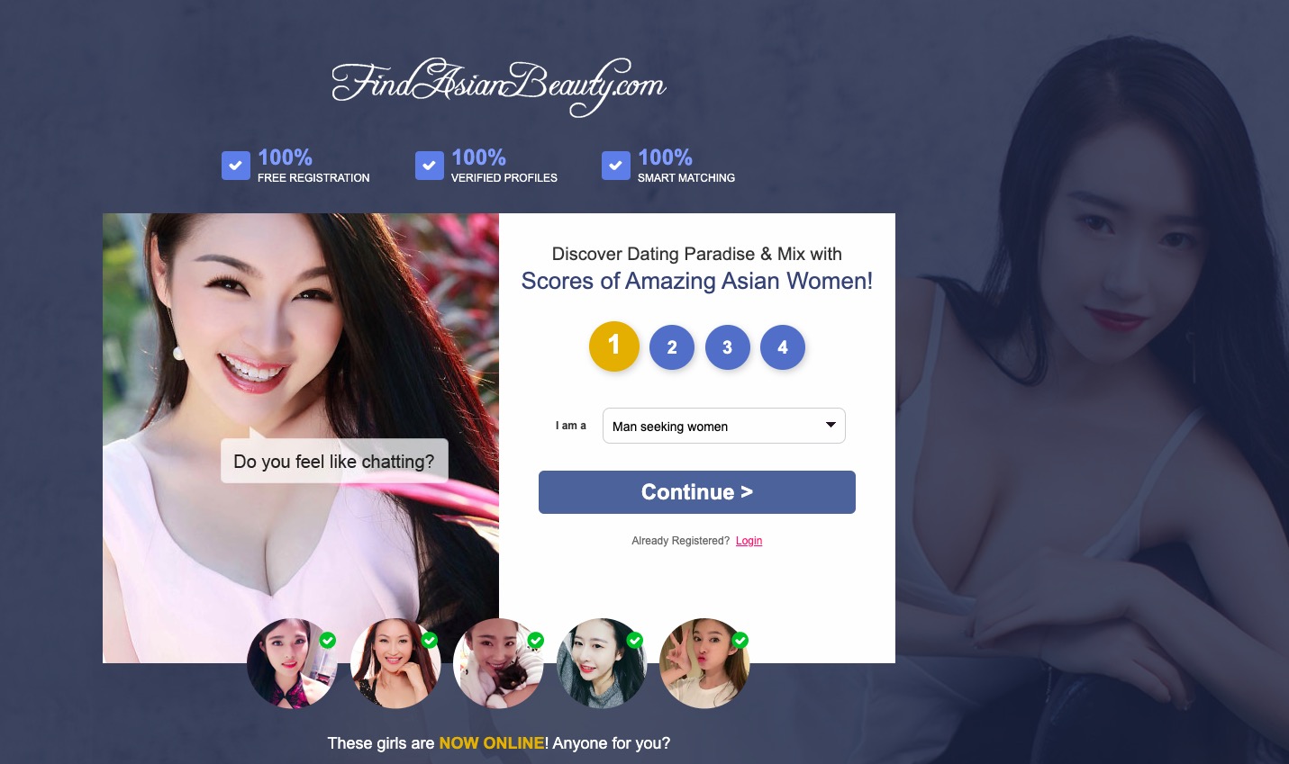 FindAsianBeauty main page