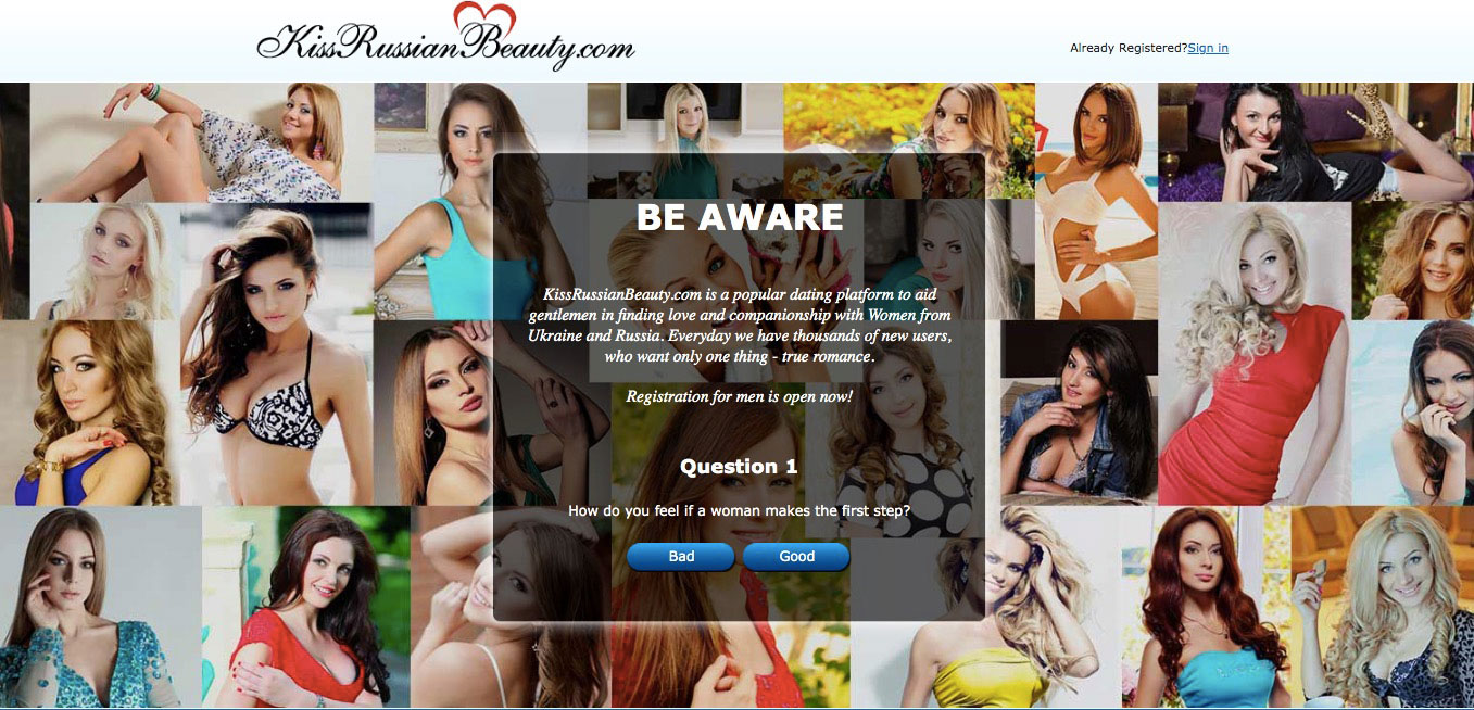 Kissrussianbeauty main page